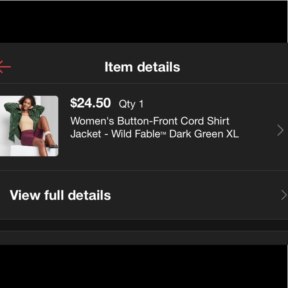 Wild Fable Front Botton Cord Shirt